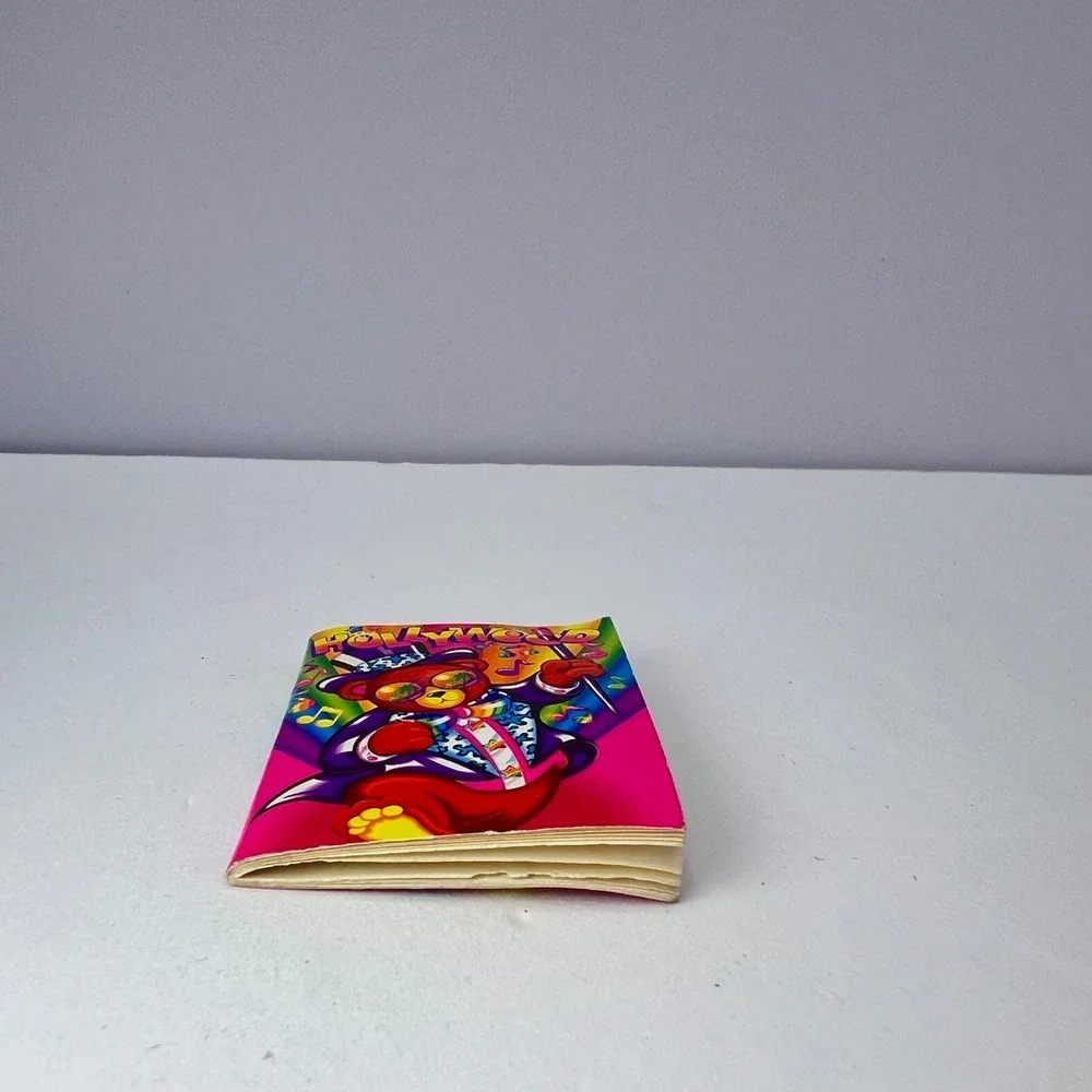 Lisa Frank Hollywood Bear Mini Notebook Stationery Vintage 90s Y2K Rainbow Pink
